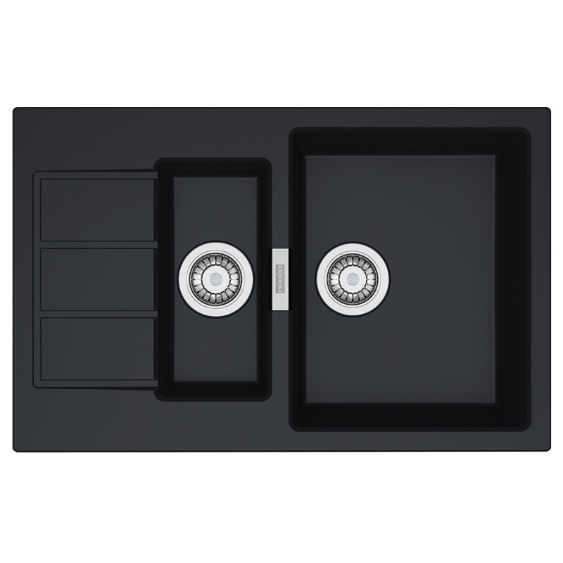 Мойка для кухни Franke Sirius S2D 651-78 78х50 см Tectonite черный 143.0632.385