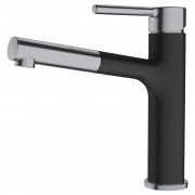 Смеситель для кухни Franke Centro с выдвигающейся лейкой оникс 115.0621.546