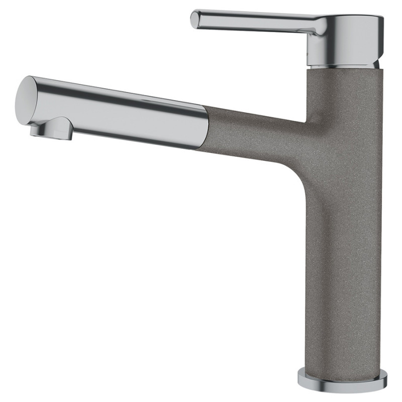 Змішувач для кухні Franke Centro з лійкою що висувається сірий камінь 115.0621.548