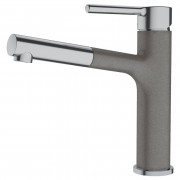 Смеситель для кухни Franke Centro с выдвигающейся лейкой серый камень 115.0621.548