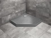 Душовий піддон Radaway Doros Compact Stone Anthracite 90x90 см під камінь акрил антрацит SDRPTP9090-05-64S