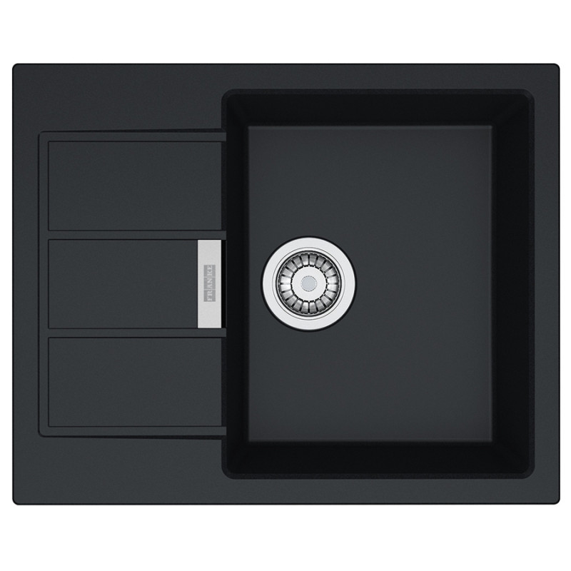 Мийка для кухні Franke Sirius S2D 611-62 62х50 см Tectonite чорний 143.0627.288