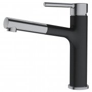 Смеситель для кухни Franke Centro с выдвигающейся лейкой оникс 115.0621.546