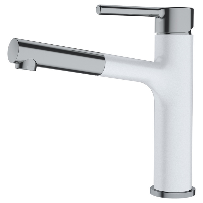 Смеситель для кухни Franke Centro с выдвигающейся лейкой белый 115.0621.549