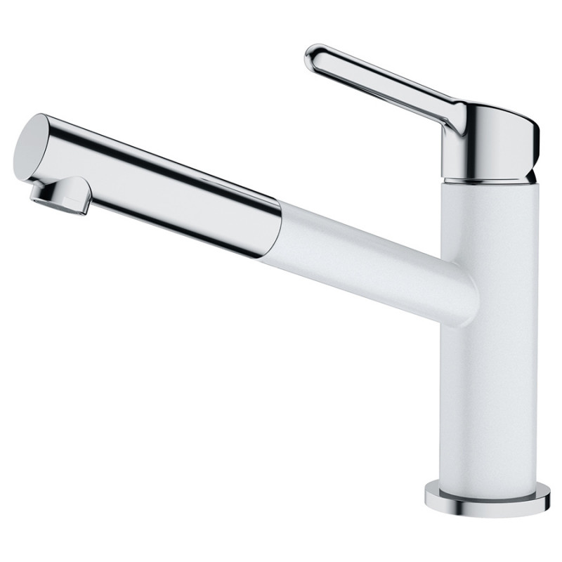 Смеситель для кухни Franke Orbit Pull Out с выдвижной лейкой белый 115.0623.139