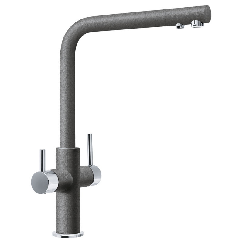 Змішувач для кухні Franke Neptune Clear Water для водопровідної та фільтрованої води сірий камінь 115.0627.653