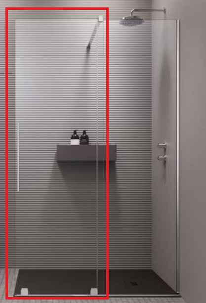 Створка душевой двери Radaway Furo Walk-in 110 раздвижная 58.8х200 см правая хром/прозрачное стекло 10106588-01-01R