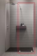 Створення душових дверей Radaway Furo Walk-in 160 розсувна 83.8х200 см ліва хром/прозоре скло 10106838-01-01L
