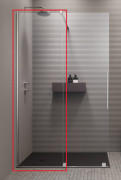 Нерухома стінка душових дверей Radaway Furo Walk-in 80 39.4х200 см прозоре скло 10110394-01-01