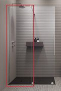 Нерухома стінка душових дверей Radaway Furo Walk-in 120 59.4х200 см прозоре скло 10110594-01-01