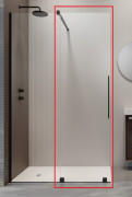 Створка душевой двери Radaway Furo Black Walk-in 80 раздвижная 43.8х200 см левая черный/прозрачное стекло 10106438-54-01L