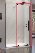 Стул душових дверей Radaway Furo Black DWJ 90 L розсувна 47,2х200 см ліва чорний/прозоре скло 10107472-54-01L