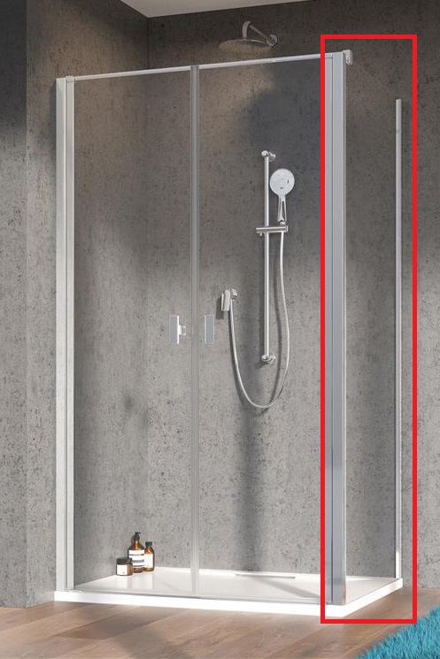 Душевая боковая стенка Radaway Nes 8 S2 80 см хром/прозрачное стекло 10080080-01-01