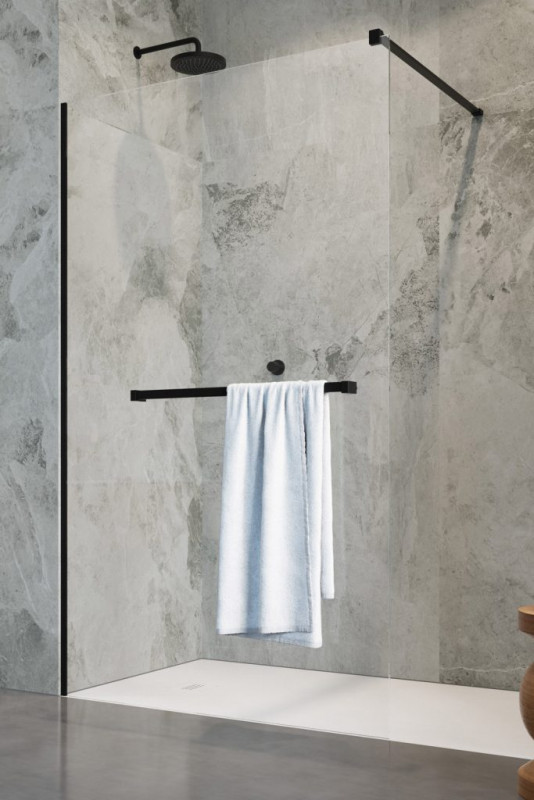 Душевая перегородка Radaway Modo New Black II 100 см черный/прозрачное стекло 389104-54-01W