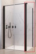 Душевая боковая стенка Radaway Nes 8 Black S2 75 см черный/прозрачное стекло 10080075-54-01