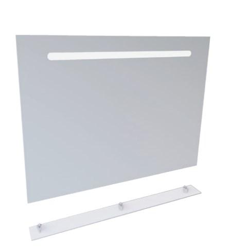 Дзеркало у ванну кімнату Radaway Laura 100x75 см з LED підсвічуванням та поличкою D2101-1075