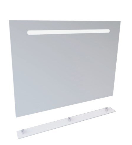 Дзеркало у ванну кімнату Radaway Laura 100x75 см з LED підсвічуванням та поличкою D2101-1075