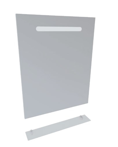 Дзеркало у ванній кімнаті Radaway 60x75 см з LED підсвічуванням та поличкою D2101-6075