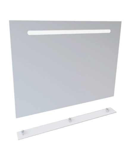 Зеркало в ванную комнату Radaway Laura 100x75 см c LED подсветкой и полочкой D2101-1075