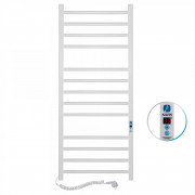 Рушникосушарка електрична NAVIN Класик Квадро 500х1200 Digital ліва пофарбована сталь білий 12-116152-5012