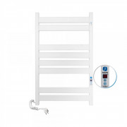 Электрический полотенцесушитель Navin Largo 500х800 Digital левый окрашенная сталь белый бархат 12-844152-5080