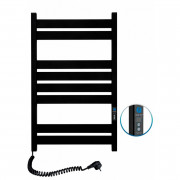 Электрический полотенцесушитель Navin Largo 500х800 Digital левый окрашенная сталь черный муар 12-244152-5080