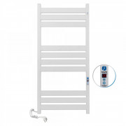 Электрический полотенцесушитель Navin Largo 500х1000 Digital левый окрашенная сталь белый бархат 12-844152-5010
