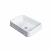 Раковина для ванной Fancy Marble Morena 45х32 см искусственный камень белый матовый 4604103