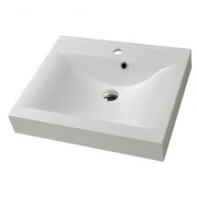 Раковина Fancy Marble Nadja 60х50 см штучний камінь білий матовий 0206103