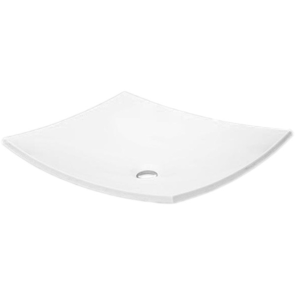 Раковина для ванной Fancy Marble Natura 47,6х37 см искусственный камень белый матовый 0105103