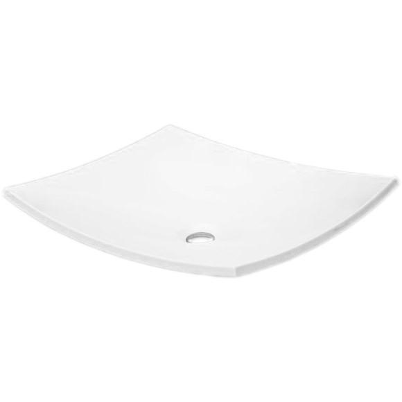 Раковина для ванной Fancy Marble Natura 47,6х37 см искусственный камень белый матовый 0105103