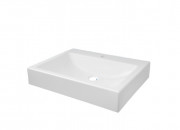 Раковина для ванної Fancy Marble Nicole 59,6х46,6 см штучний камінь білий матовий 3206103