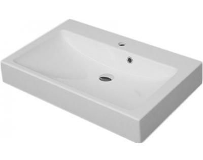 Раковина для ванной Fancy Marble Nicole 75х47 см искусственный камень белый матовый 3207103