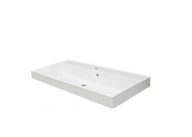 Раковина Fancy Marble Signe 100х45 см штучний камінь білий матовий 0410103