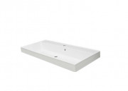 Раковина для ванной Fancy Marble Signe 100х45 см искусственный камень белый матовый 0410103