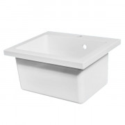 Раковина для ванної Fancy Marble Tina 50,2 х41, 4 см штучний камінь білий матовий 6805103