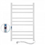 Электрический полотенцесушитель Navin Классик Квадро 500х800 Digital правый окрашенная сталь белый 12-116052-5080