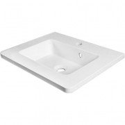 Раковина для ванної Fancy Marble Annabelle 50х42 см штучний камінь білий матовий 4005103