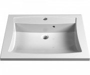 Раковина для ванной Fancy Marble Michelle 60,7х49,5 см искусственный камень белый матовый 2606103