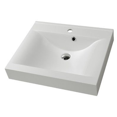 Раковина Fancy Marble Nadja 60х50 см штучний камінь білий матовий 0206103