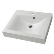 Раковина Fancy Marble Nadja 60х50 см штучний камінь білий матовий 0206103