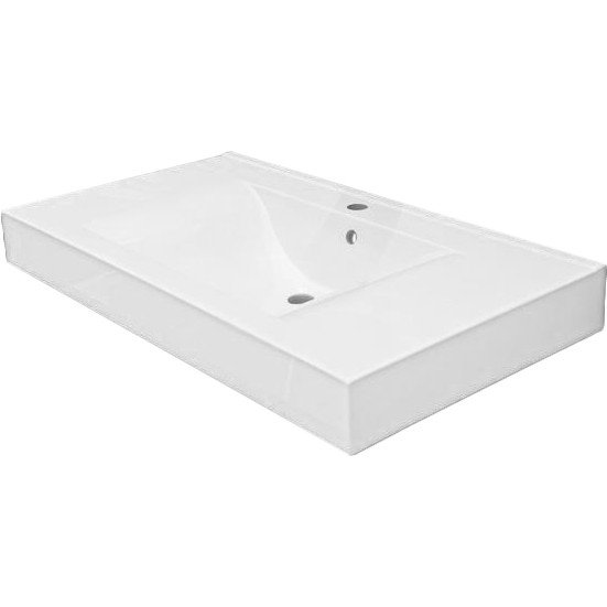 Раковина для ванної Fancy Marble Nadja 90х50 см штучний камінь білий матовий 0209103