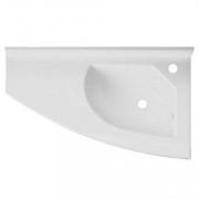 Раковина для ванной Fancy Marble Patricia 80х44,5 см правая искусственный камень белый матовый 6608403