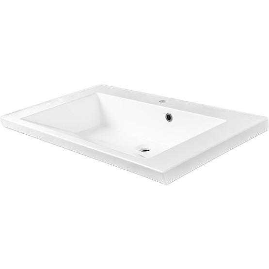 Раковина для ванної Fancy Marble Peggy 85х50 см штучний камінь білий матовий 3608103
