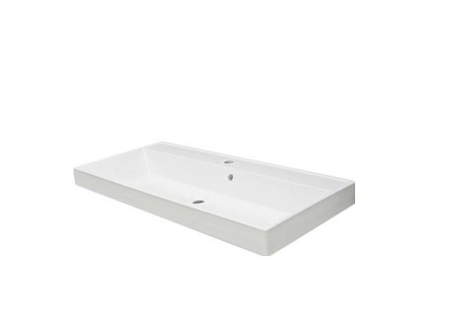 Раковина Fancy Marble Signe 100х45 см штучний камінь білий матовий 0410103