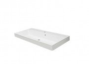 Раковина для ванной Fancy Marble Signe 100х45 см искусственный камень белый матовый 0410103