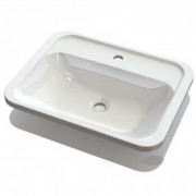 Раковина для ванной Fancy Marble Tiffany 54,7х43 см искусственный камень белый матовый 4806103