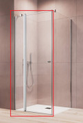 Душові двері Radaway Eos II KDJ 110х195 см ліва хром/прозоре скло 13799423-01L