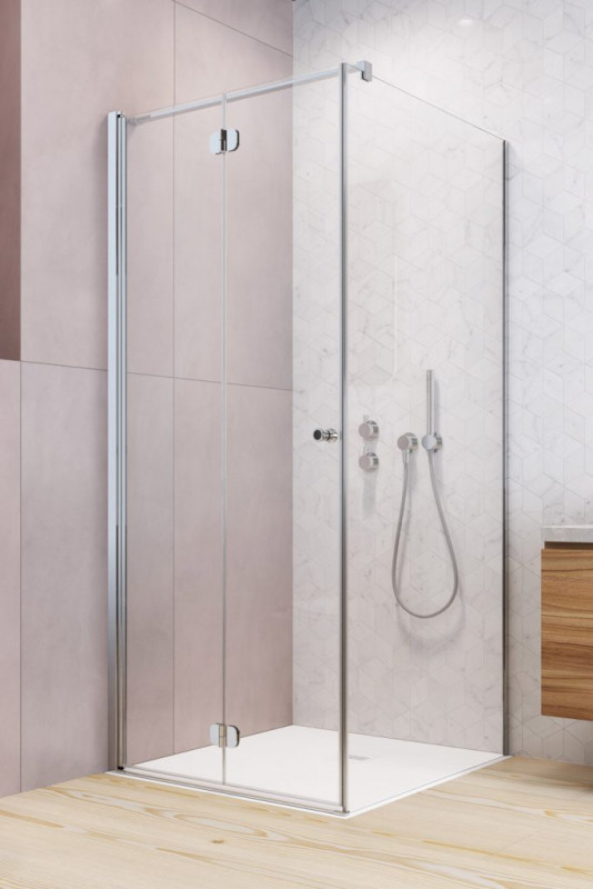 Душевая кабина Radaway Eos KDJ-B распашная левая 90Lх90 см хром/прозрачное стекло 137403-01-01L