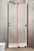 Створка душевой двери Radaway Furo Black DWJ RH 100 L 49,2х200 см левая черный/прозрачное стекло 10107492-54-01LU